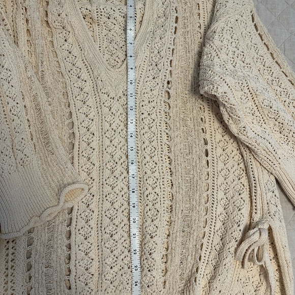 Zara chunky over sized beach sweater with side tie detal - Picture 8 of 8